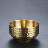 Maxbell Double-walled Metal Serving Bowl for Camping Snack Appetizer Kitchen Cooking Medium