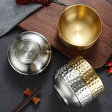 Maxbell Double-walled Metal Serving Bowl for Camping Snack Appetizer Kitchen Cooking Medium