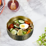 Maxbell Double-walled Metal Serving Bowl for Camping Snack Appetizer Kitchen Cooking Large
