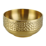 Maxbell Double-walled Metal Serving Bowl for Camping Snack Appetizer Kitchen Cooking Large