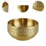Maxbell Double-walled Metal Serving Bowl for Camping Snack Appetizer Kitchen Cooking Large