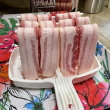 Maxbell Microwave Bacon Cooker Crispy Bacon Making Bacon Rack for Breakfast Microwave