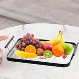 Maxbell Serving Tray with Handles Fruit Serving Platter for Living Room Hotel Buffet L