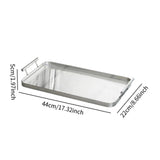 Maxbell Serving Tray with Handles Storage Acrylic Tray for Dining Room Home Banquets L