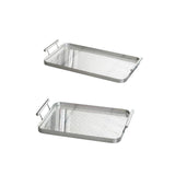 Maxbell Serving Tray with Handles Storage Acrylic Tray for Dining Room Home Banquets L