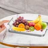 Maxbell Serving Tray with Handles Storage Acrylic Tray for Dining Room Home Banquets S