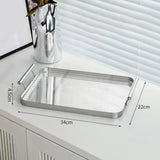 Maxbell Serving Tray with Handles Storage Acrylic Tray for Dining Room Home Banquets S