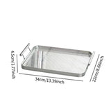 Maxbell Serving Tray with Handles Storage Acrylic Tray for Dining Room Home Banquets S