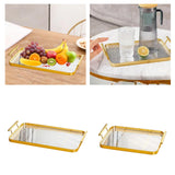 Maxbell Serving Tray Drain Cup Rack Kitchen Cup Holder for Restaurant Bar Guest Room L