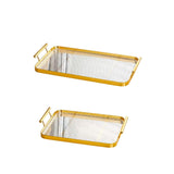 Maxbell Serving Tray Drain Cup Rack Kitchen Cup Holder for Restaurant Bar Guest Room L