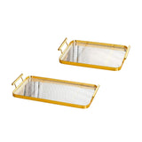 Maxbell Serving Tray Drain Cup Rack Kitchen Cup Holder for Restaurant Bar Guest Room L