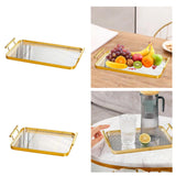 Maxbell Serving Tray Drain Cup Rack Kitchen Cup Holder for Restaurant Bar Guest Room L