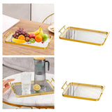 Maxbell Serving Tray Drain Cup Rack Kitchen Cup Holder for Restaurant Bar Guest Room L