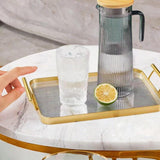 Maxbell Serving Tray Drain Cup Rack Kitchen Cup Holder for Restaurant Bar Guest Room S