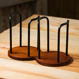 Maxbell Cup Holder Coffee Cup Dispenser for Coffee Milk Tea Shop Bathroom Restaurant Black Double