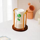 Maxbell Cup Holder Coffee Cup Dispenser for Coffee Milk Tea Shop Bathroom Restaurant Gold Single