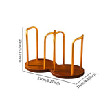 Maxbell Cup Holder Coffee Cup Dispenser for Coffee Milk Tea Shop Bathroom Restaurant Gold Double