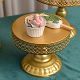 Maxbell 3 Pieces Cake Stand Round Metal Cupcake Holders for Party Graduation Wedding