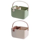 Maxbell Storage Tote Cosmetics Organizer Supplies Toilet Portable Shower Open Basket green