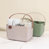 Maxbell Storage Tote Cosmetics Organizer Supplies Toilet Portable Shower Open Basket green