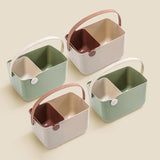 Maxbell Storage Tote Cosmetics Organizer Supplies Toilet Portable Shower Open Basket green
