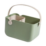 Maxbell Storage Tote Cosmetics Organizer Supplies Toilet Portable Shower Open Basket green