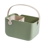 Maxbell Storage Tote Cosmetics Organizer Supplies Toilet Portable Shower Open Basket green