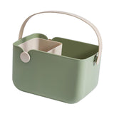 Maxbell Storage Tote Cosmetics Organizer Supplies Toilet Portable Shower Open Basket green