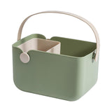 Maxbell Storage Tote Cosmetics Organizer Supplies Toilet Portable Shower Open Basket green