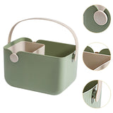 Maxbell Storage Tote Cosmetics Organizer Supplies Toilet Portable Shower Open Basket green