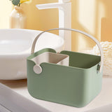 Maxbell Storage Tote Cosmetics Organizer Supplies Toilet Portable Shower Open Basket green