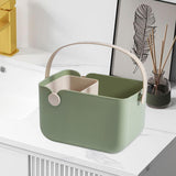 Maxbell Storage Tote Cosmetics Organizer Supplies Toilet Portable Shower Open Basket green