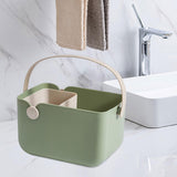 Maxbell Storage Tote Cosmetics Organizer Supplies Toilet Portable Shower Open Basket green
