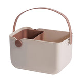 Maxbell Storage Tote Cosmetics Organizer Supplies Toilet Portable Shower Open Basket beige