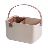 Maxbell Storage Tote Cosmetics Organizer Supplies Toilet Portable Shower Open Basket beige