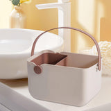 Maxbell Storage Tote Cosmetics Organizer Supplies Toilet Portable Shower Open Basket beige