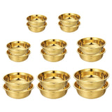 Maxbell Stainless Steel Kitchen Colander Bowl Set with Basin for Washing Fruit Pasta 16cm