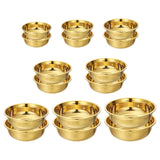Maxbell Stainless Steel Kitchen Colander Bowl Set with Basin for Washing Fruit Pasta 16cm