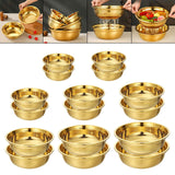 Maxbell Stainless Steel Kitchen Colander Bowl Set with Basin for Washing Fruit Pasta 16cm