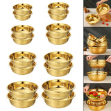 Maxbell Stainless Steel Kitchen Colander Bowl Set with Basin for Washing Fruit Pasta 16cm