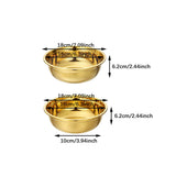 Maxbell Stainless Steel Kitchen Colander Bowl Set with Basin for Washing Fruit Pasta 18cm