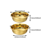 Maxbell Stainless Steel Kitchen Colander Bowl Set with Basin for Washing Fruit Pasta 20cm