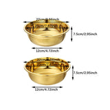 Maxbell Stainless Steel Kitchen Colander Bowl Set with Basin for Washing Fruit Pasta 22cm