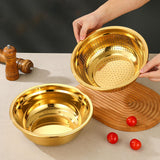 Maxbell Stainless Steel Kitchen Colander Bowl Set with Basin for Washing Fruit Pasta 26cm