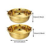 Maxbell Stainless Steel Kitchen Colander Bowl Set with Basin for Washing Fruit Pasta 28cm