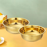 Maxbell Stainless Steel Kitchen Colander Bowl Set with Basin for Washing Fruit Pasta 30cm