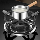 Maxbell Cast Iron Wok Support Ring Non Slip Burner Rings for Outdoor Camping Kitchen 25cm