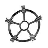 Maxbell Cast Iron Wok Support Ring Non Slip Burner Rings for Outdoor Camping Kitchen 25cm