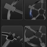 Maxbell Cast Iron Wok Support Ring Non Slip Burner Rings for Outdoor Camping Kitchen 25cm