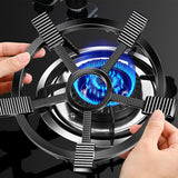 Maxbell Cast Iron Wok Support Ring Non Slip Burner Rings for Outdoor Camping Kitchen 24.8cm